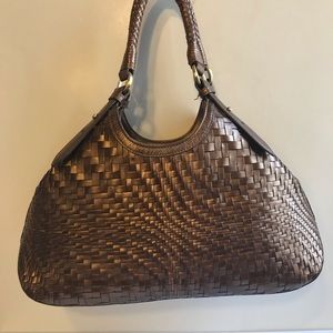 Cole Haan Genevieve Woven Leather Tote
